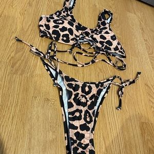 cheetah bikini